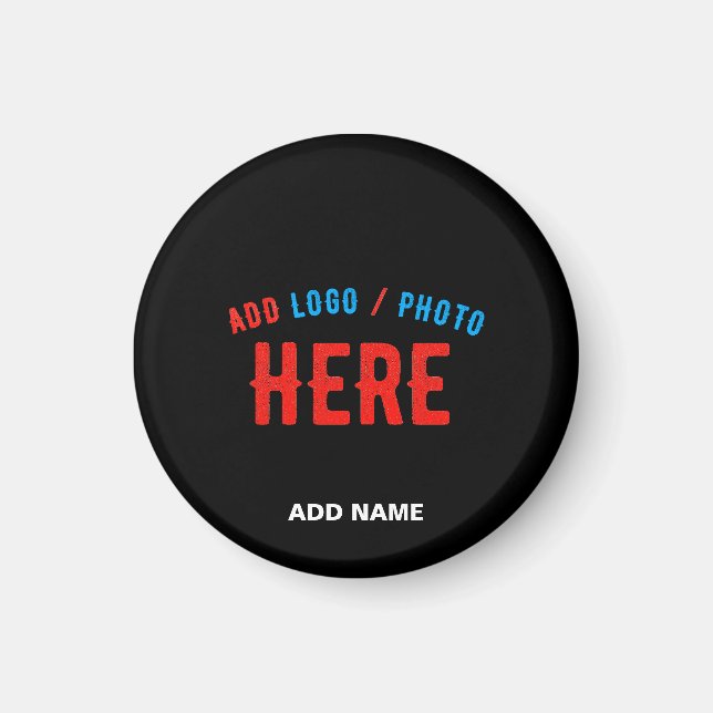 IMÁN PERSONALIZABLE MODERNO ESTILO NEGRO VERIFICADO MAR (Frente)