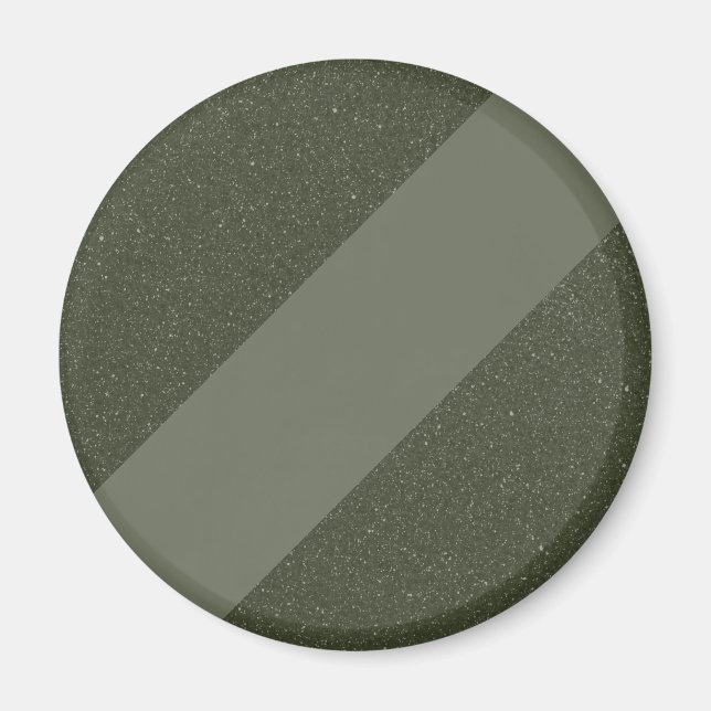 Imán Personalizable Moss Green Stripe Magnet (Frente)