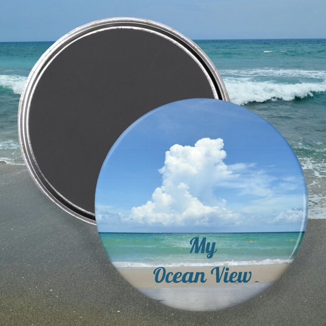 Imán Personalizable My Ocean View Beach (Subido por el creador)