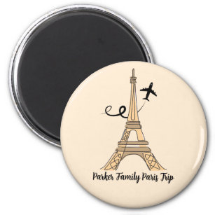 Imán Personalizable París Viaje Moda Torre Eiffel