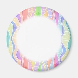 Imán Personalizable PASTEL RAINBOW STRIPTS MAGNETS
