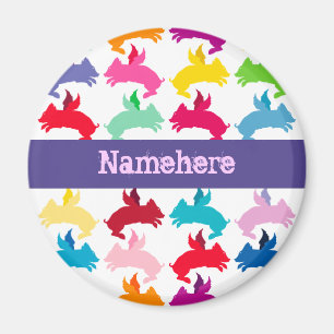 Imán Personalizable: Piggies del vuelo