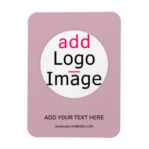 Imán Personalizable profesional moderno color rosa polv
