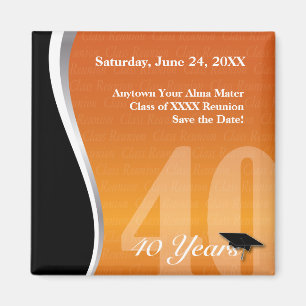 Imán Personalizable reunión de antiguos alumnos de 40
