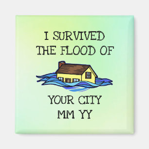 Imán Personalizable sobreviví a la inundación verde