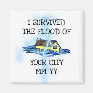 Imán Personalizable sobreviví al rayo de la inundación