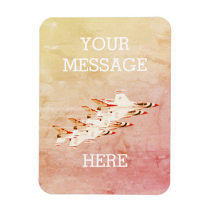 Imán Personalizable Thunderbirds Jet Fighter de USAF