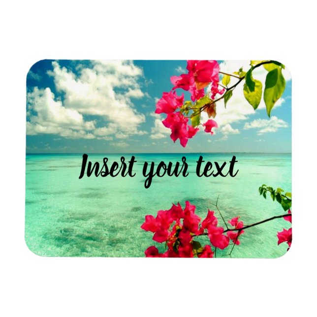 Imán Personalizable tropical (Horizontal)