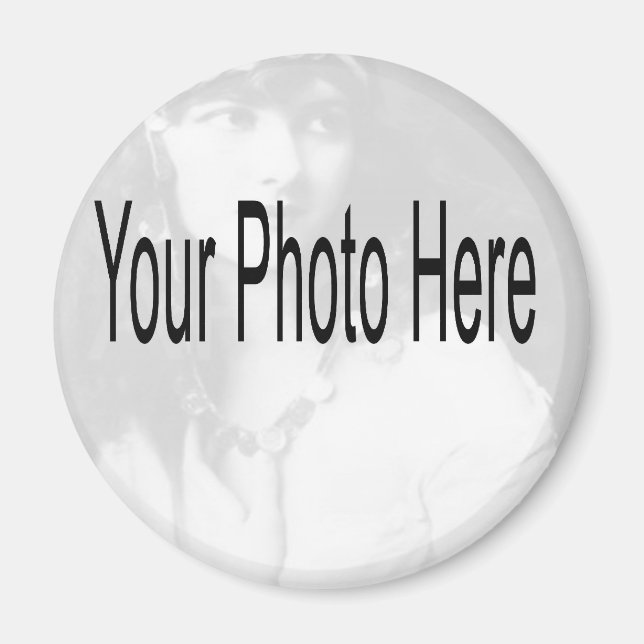 Imán Personalizable - Tu foto y texto (Frente)