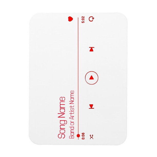 Imán Personalizable tu música favorita (Vertical)