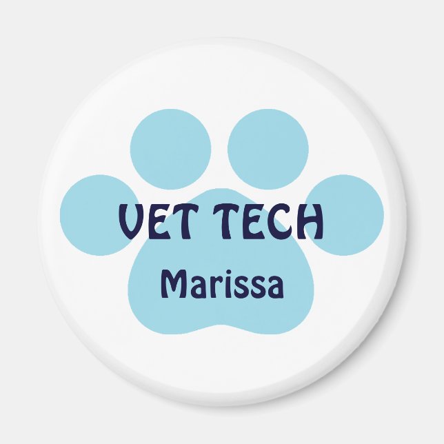 Imán Personalizable Vet Tech (Frente)