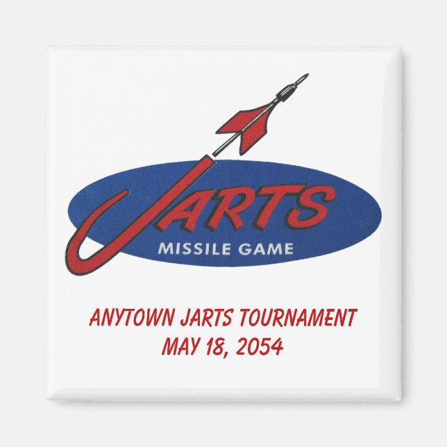 Imán Personalizable Vintage Jarts Magnet (Frente)