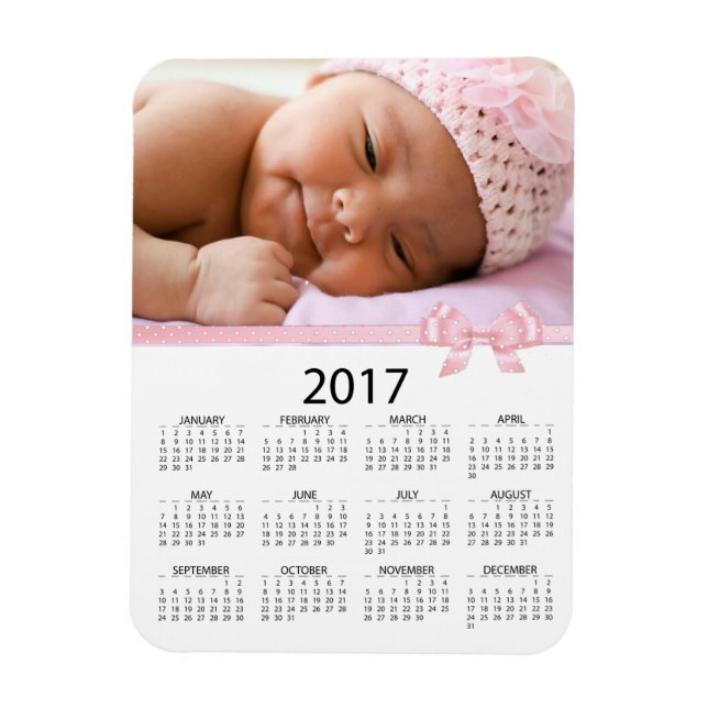 Imán Personalización de este Mini Calendario de Fotogra (Vertical)