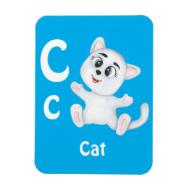 Imán Personalización de gato ABC: Letra C - Añadir tu n