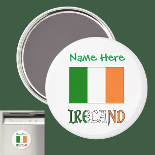 Imán Personalización de la bandera irlandesa de Irlanda