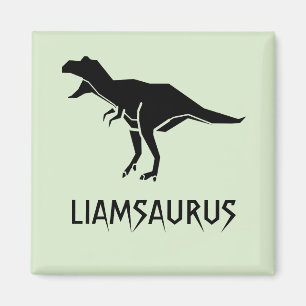Imán Personalización del nombre de dinosaurio Personal