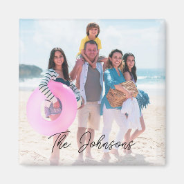 Imán Personalización del nombre moderno de la foto en e