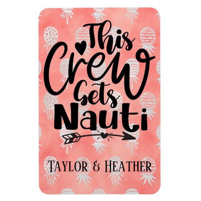 Imán Personalizada Esta Tripulación Tiene Puerta De Cru (Vertical)