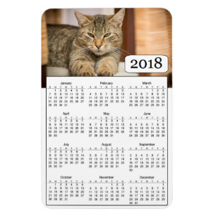 Imán personalizado 2018 calendarios de la foto de