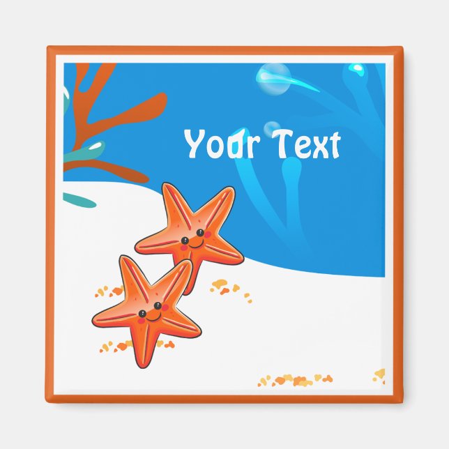 Imán Personalizado acuático acuático de peces este (Frente)