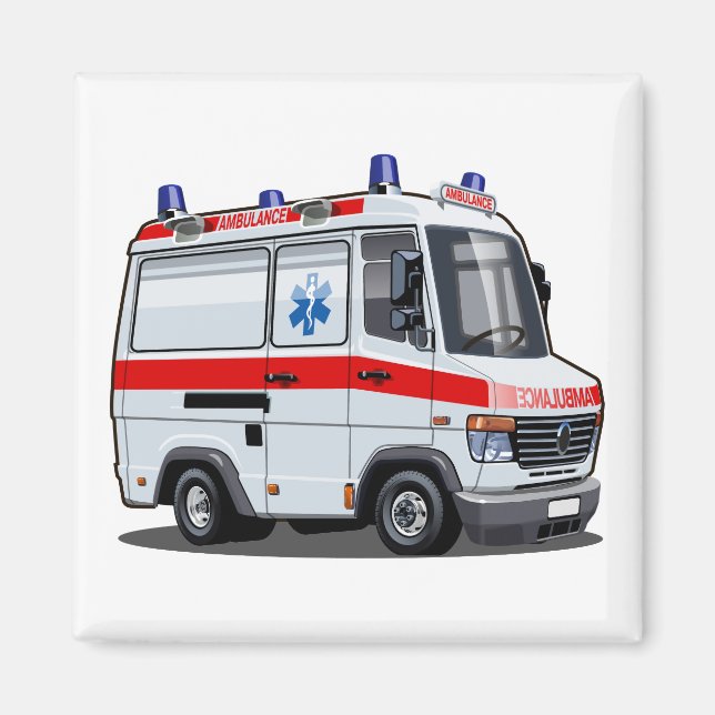 Imán Personalizado Ambulance Car (Frente)