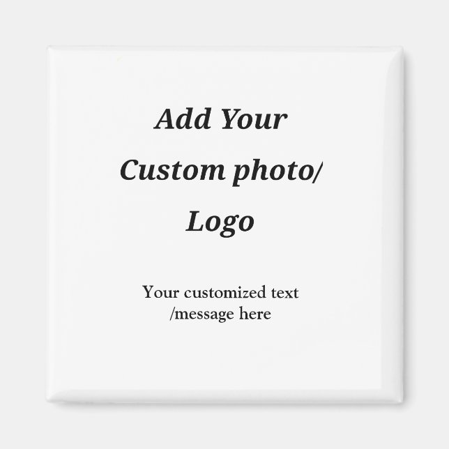 Imán personalizado añada su logotipo de foto su persona (Frente)