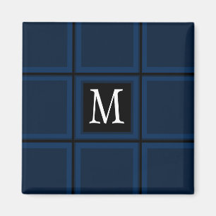 Imán Personalizado azul de la Marina Oscura con tira in