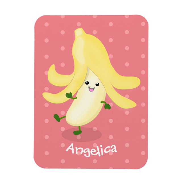 Imán Personalizado bananero Cute kawaii (Vertical)