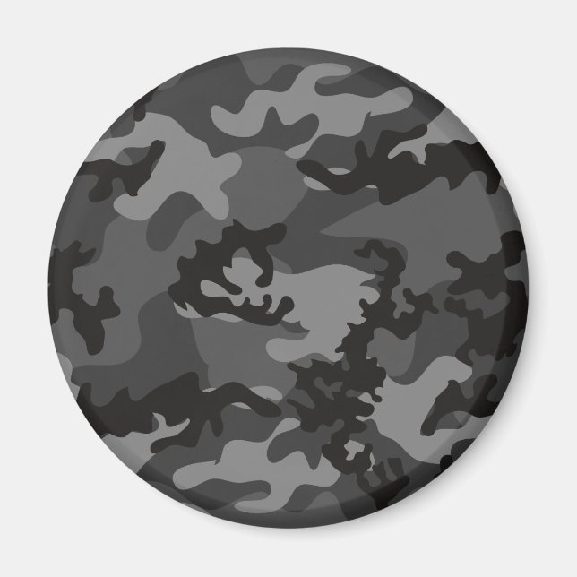 Imán Personalizado Black Camo Magnet (Frente)