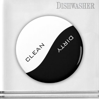 Imán Personalizado blanco minimalista color lavavajilla