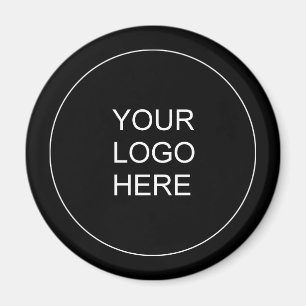 Imán Personalizado Business Company Logo Añadir plantil