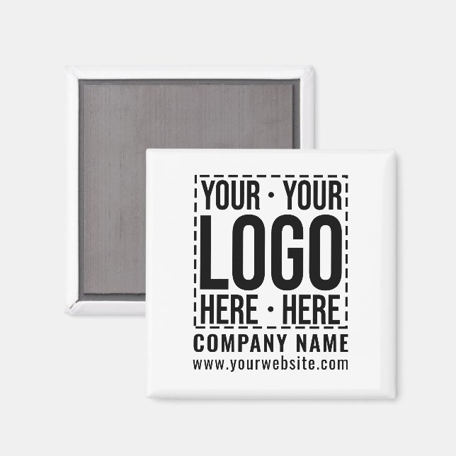 Imán Personalizado Business Logo Empresa Corporativa Gu (Anverso/Reverso)