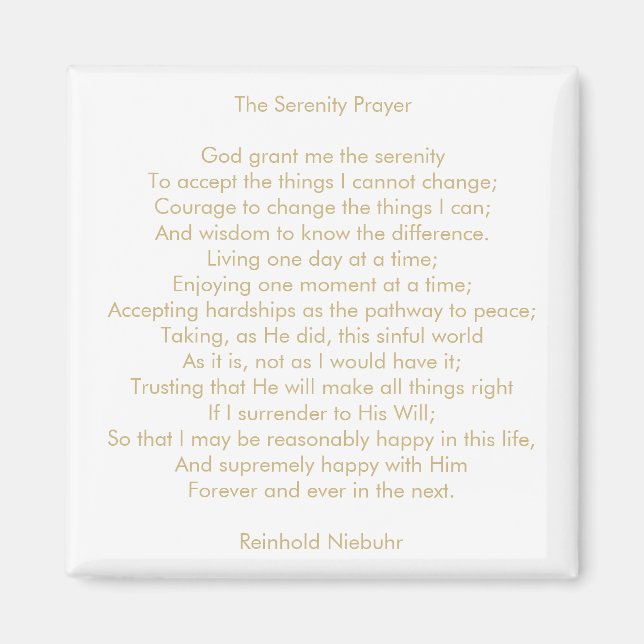 Imán Personalizado canción cita mensaje inspirador (Frente)