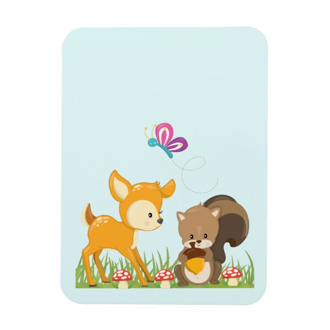 Imán Personalizado caprichoso de animales salvajes (Vertical)