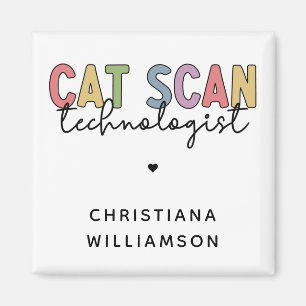 Imán Personalizado CAT Scan Technologist CT Tech Gifts