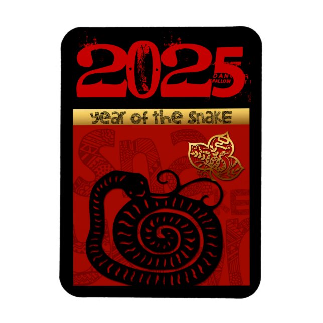 Imán Personalizado chino serpiente Año nuevo Año Zodiac (Vertical)