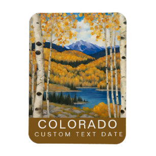 Imán Personalizado Colorado Aspens Fall