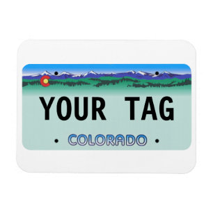 Imán Personalizado Colorado License Magnet