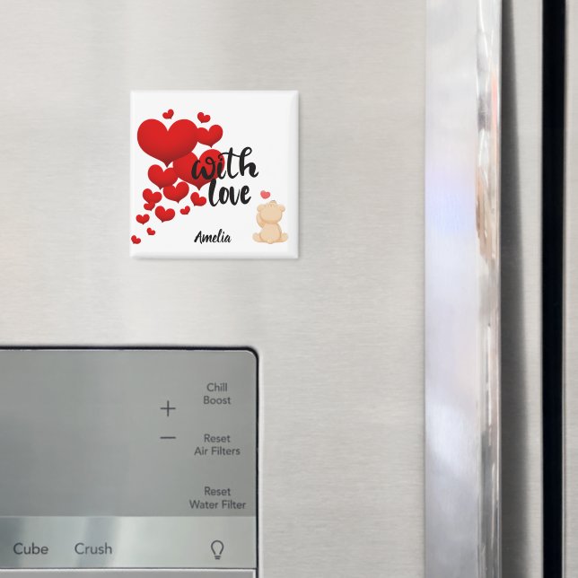 Imán Personalizado con Amor (In situ (nevera))