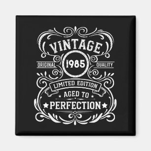 Imán Personalizado cuarenta fiesta vintage de 40 años