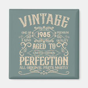 Imán Personalizado cuarenta fiesta vintage de 40 años