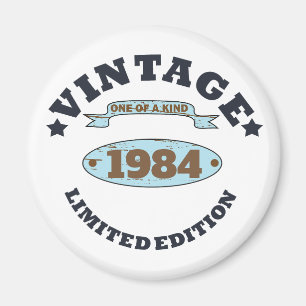 Imán Personalizado cuarenta fiesta vintage de 40 años