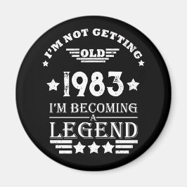 Imán Personalizado cuarenta fiesta vintage de 40 años