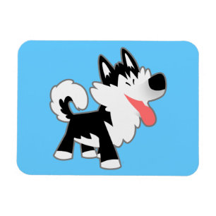 Imán Personalizado curado Siberian Husky Magnet Flexibl