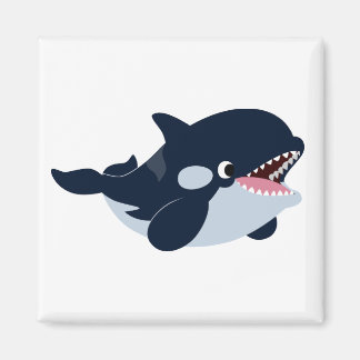 Imán Personalizado Cute Baby Orca Magnet