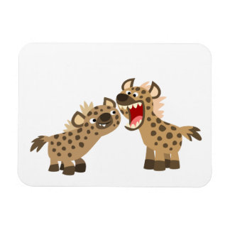 Imán Personalizado Cute Big Teethed Hyenas Flexible Mag