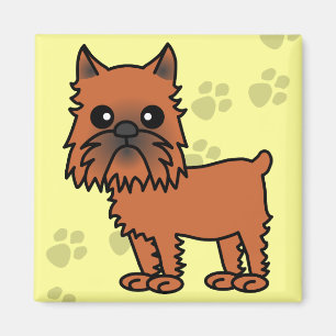 Imán Personalizado Cute Brussels Griffon - Orejas recor