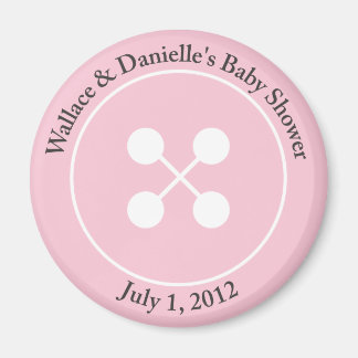 Imán Personalizado Cute como botón de Baby Shower Magne