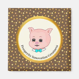 Imán Personalizado Cute Pig