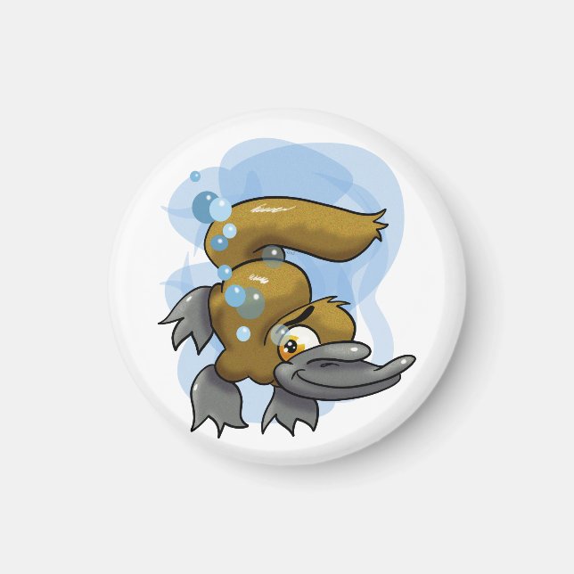 Imán Personalizado Cute Platypus (Frente)
